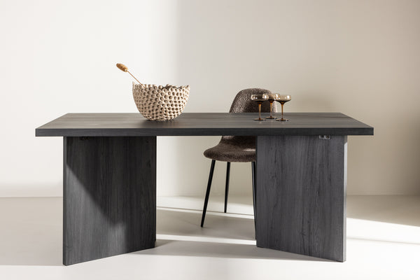 Bassholmen Rektangulära Matbord 180 x 90 Svart