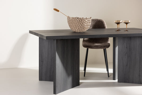 Bassholmen Rektangulära Matbord 180 x 90 Svart