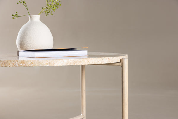 Sandhamn Soffbord ⌀70 Beige