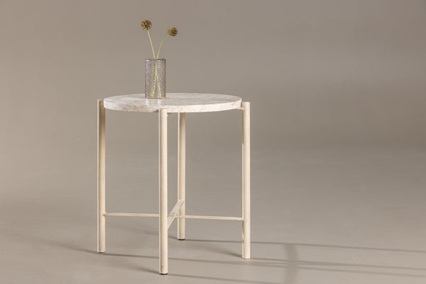 Sandhamn Soffbord ⌀40 Beige
