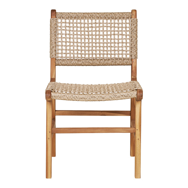 Derby Dining Chair - Teak, polyrattan, Naturell, 50 × 56 × 90 cm