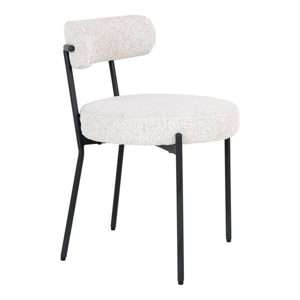 Badalona Matstol - Stål, Polyester, Plywood, Vit