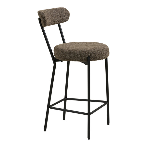 Badalona Barstol - Stål, Polyester, Plywood, Brun