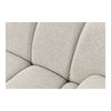 Taza 2,5-sits modulsofa - polyester, sand, 190 × 95 × 77 cm