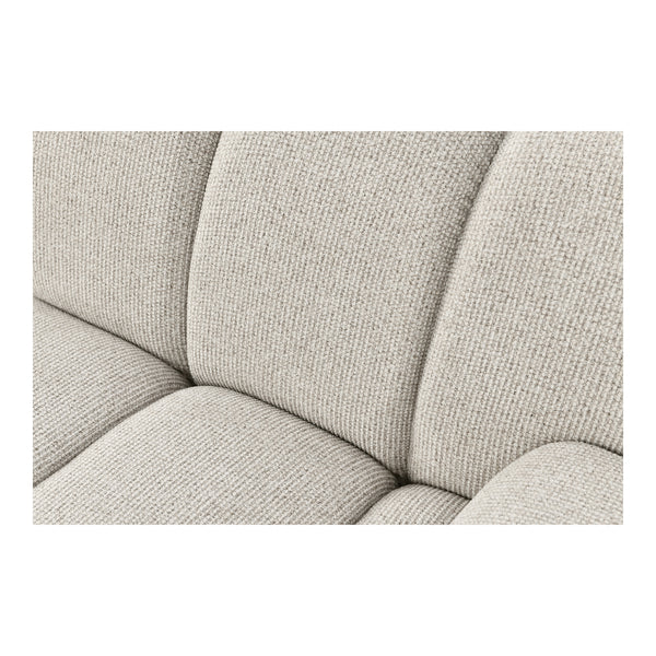 Taza 2,5-sits modulsofa - polyester, sand, 190 × 95 × 77 cm