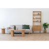 Kyoto Book Shelf - Oak veneer, Melamine, MDF, Stål, Ek , 80 × 30 × 200 cm