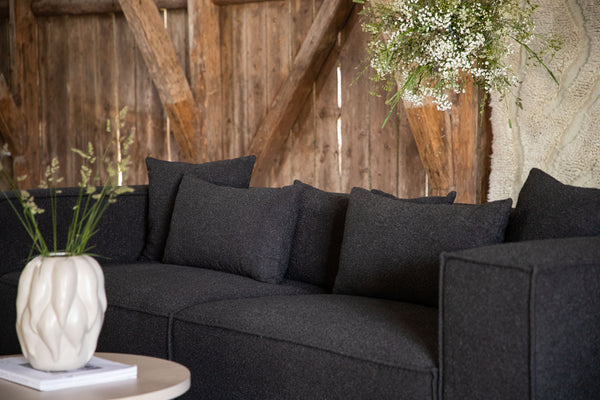 Gillholmen 3-sits soffor Svart