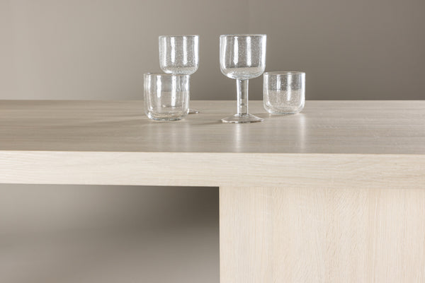 Bassholmen Rektangulära Matbord 180 x 90 Vitputsad