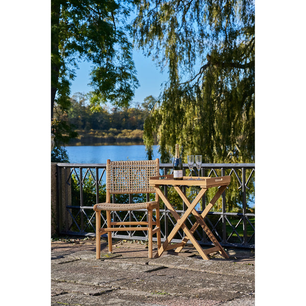 Derby Dining Chair - Teak, polyrattan, Naturell, 50 × 56 × 90 cm