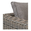 Calvi Lounge Set - soffgrupp, polyrattan/stål/glas, kubu/grå, 318 × 169 × 64 cm