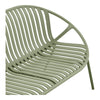 Saly Lounge Set - loungegrupp, PP/stål, grön, 45/79,5/67 × 80/69/131 × 45/74/77,5 cm
