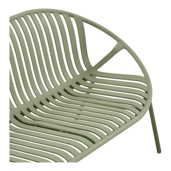 Saly Lounge Set - loungegrupp, PP/stål, grön, 45/79,5/67 × 80/69/131 × 45/74/77,5 cm